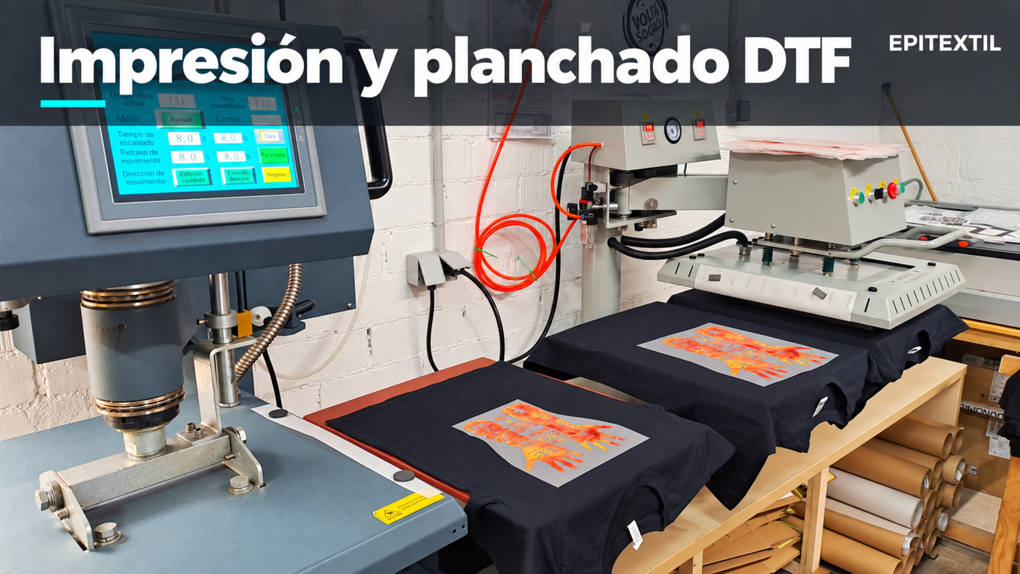 Impresión y planchado DTF