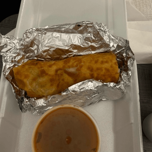 Shrimp Karla Burrito with Dip