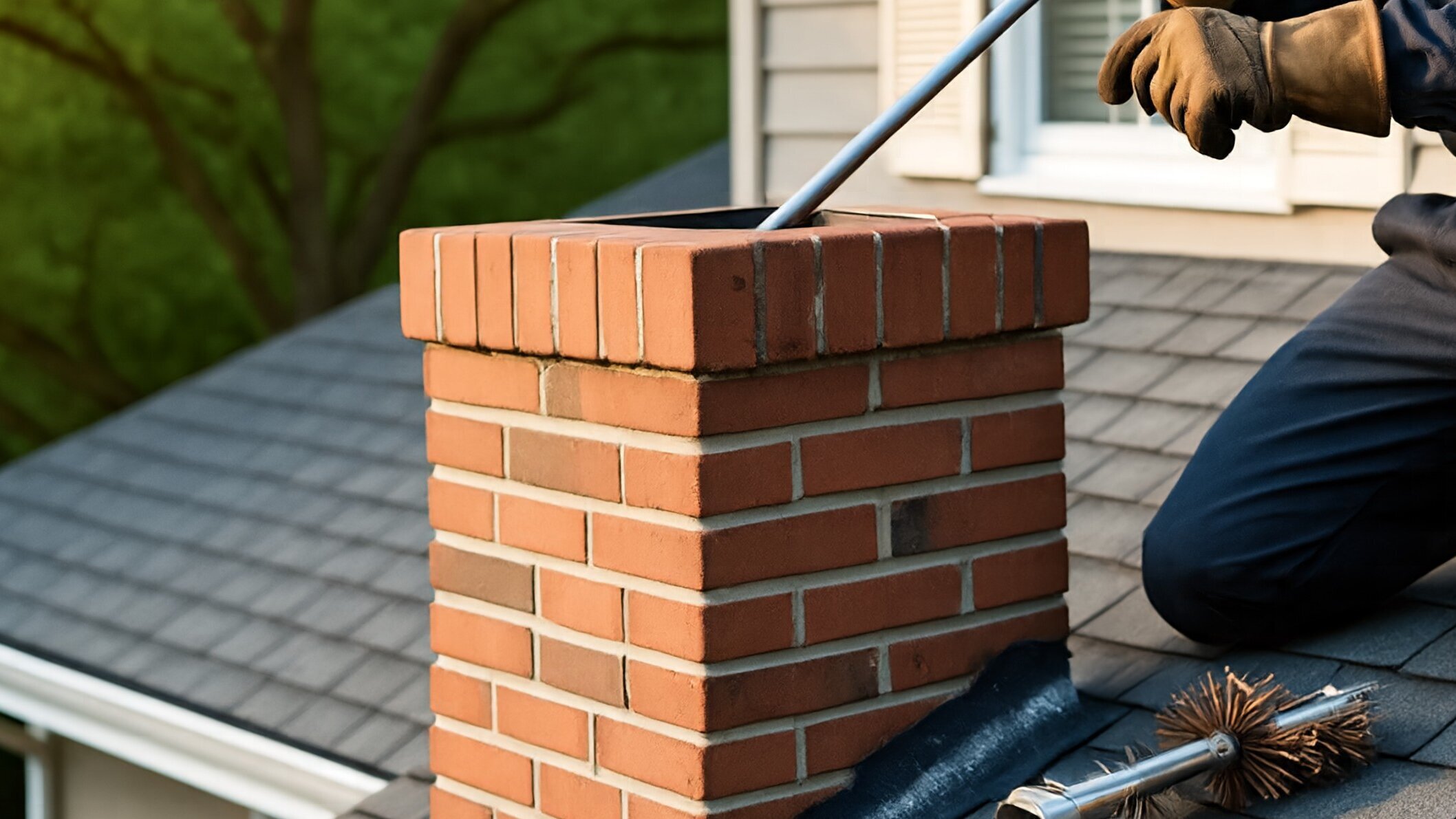 Deluxe San Antonio Chimney Sweep Logo