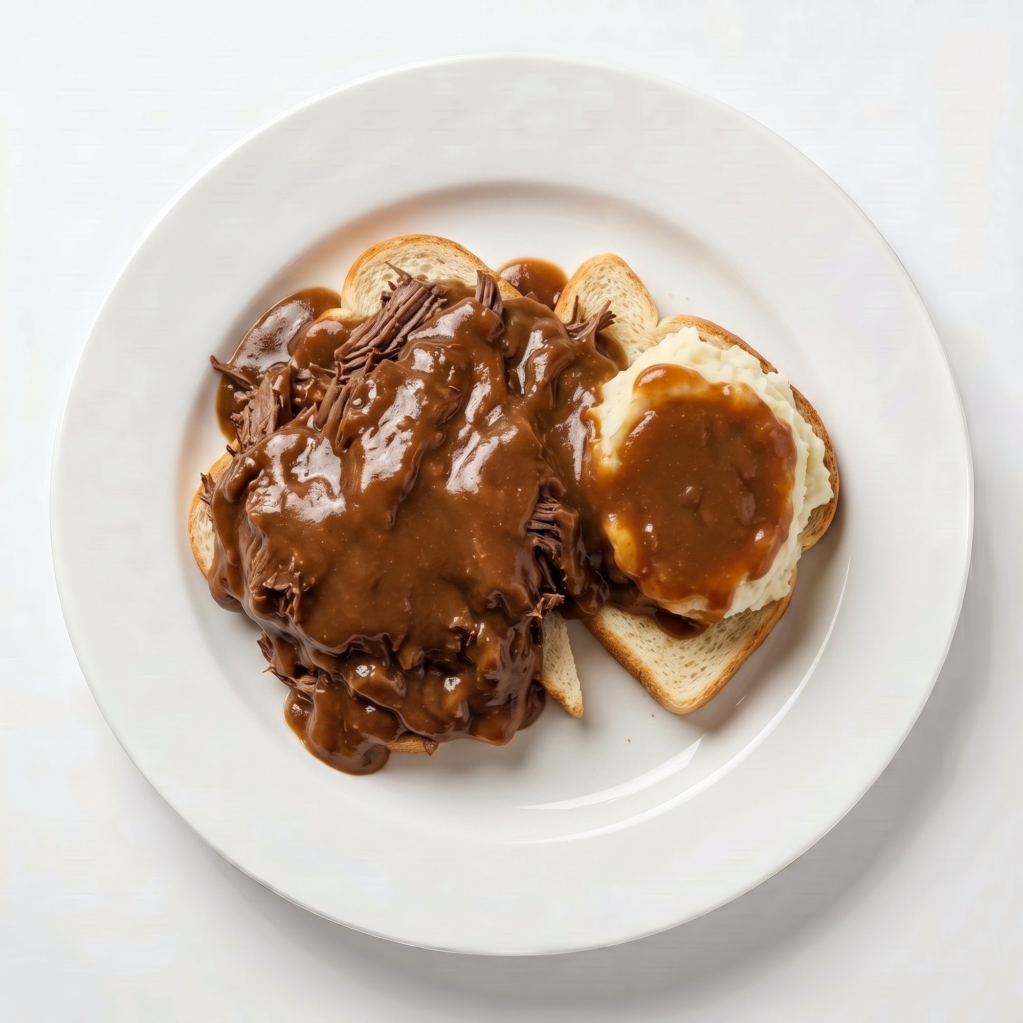 Open Faced Roast Beef Sandwich