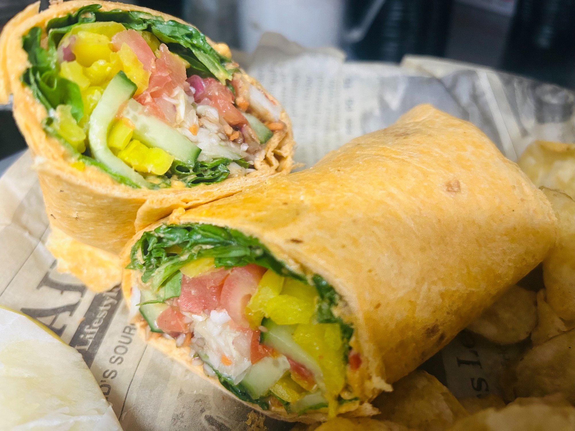 Hummus Veggie Wrap