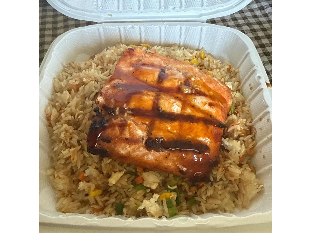 Teriyaki Salmon Fried Rice