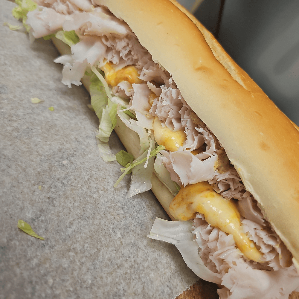 #3 Sliced Turkey Breast, Melted Muenster Cheese  Sandwich