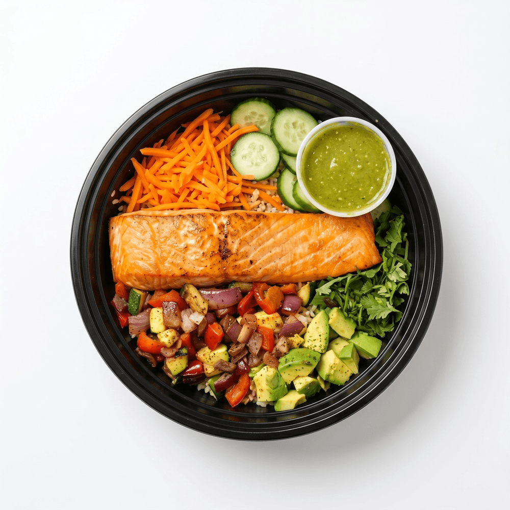 Grilled Salmon Power Bowl