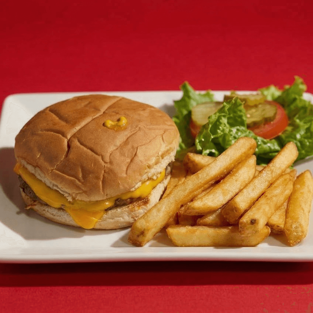 (K) Cheeseburger and Fries