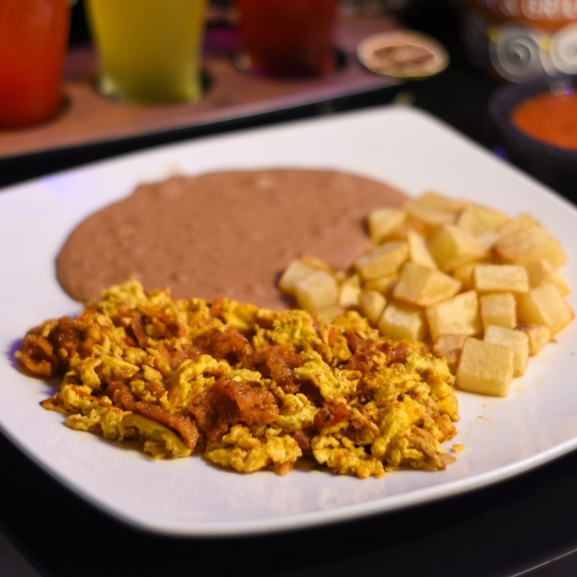 Chicharron and Egg Plate