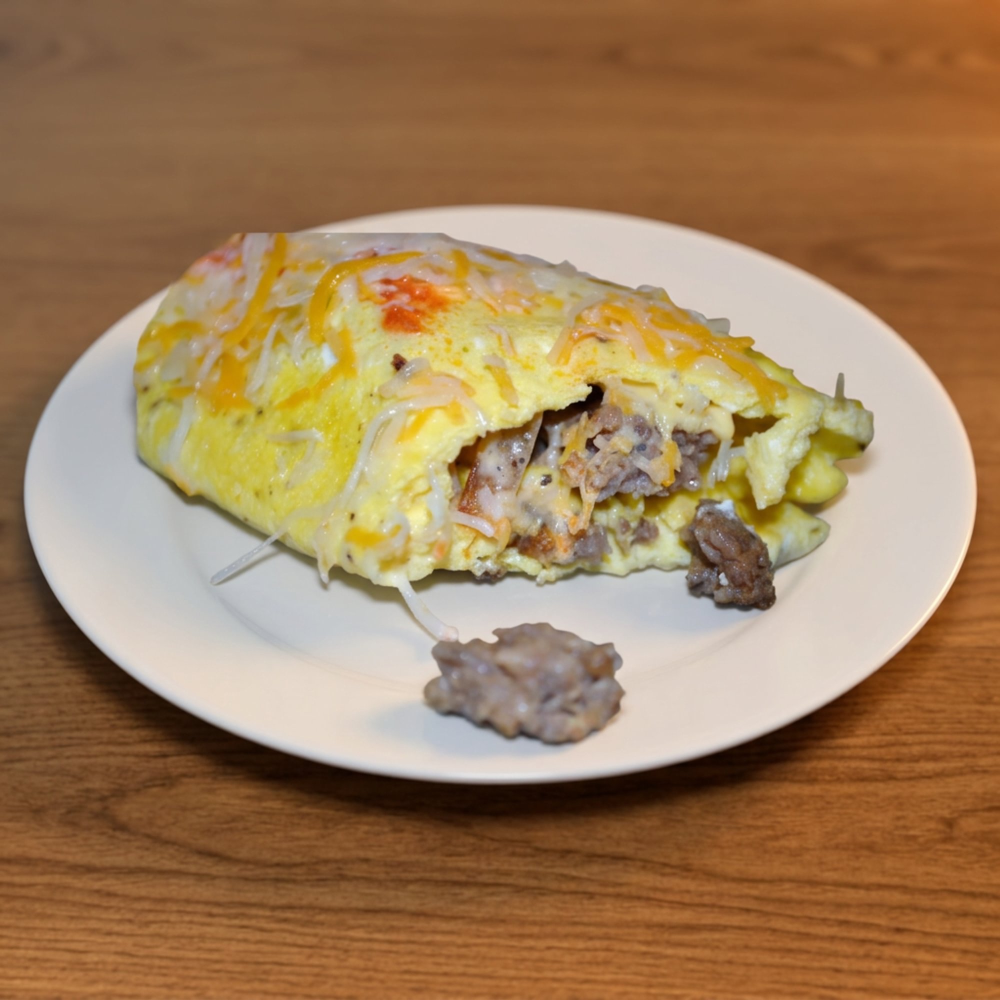 Hearty Sausage & Cheese Omelet