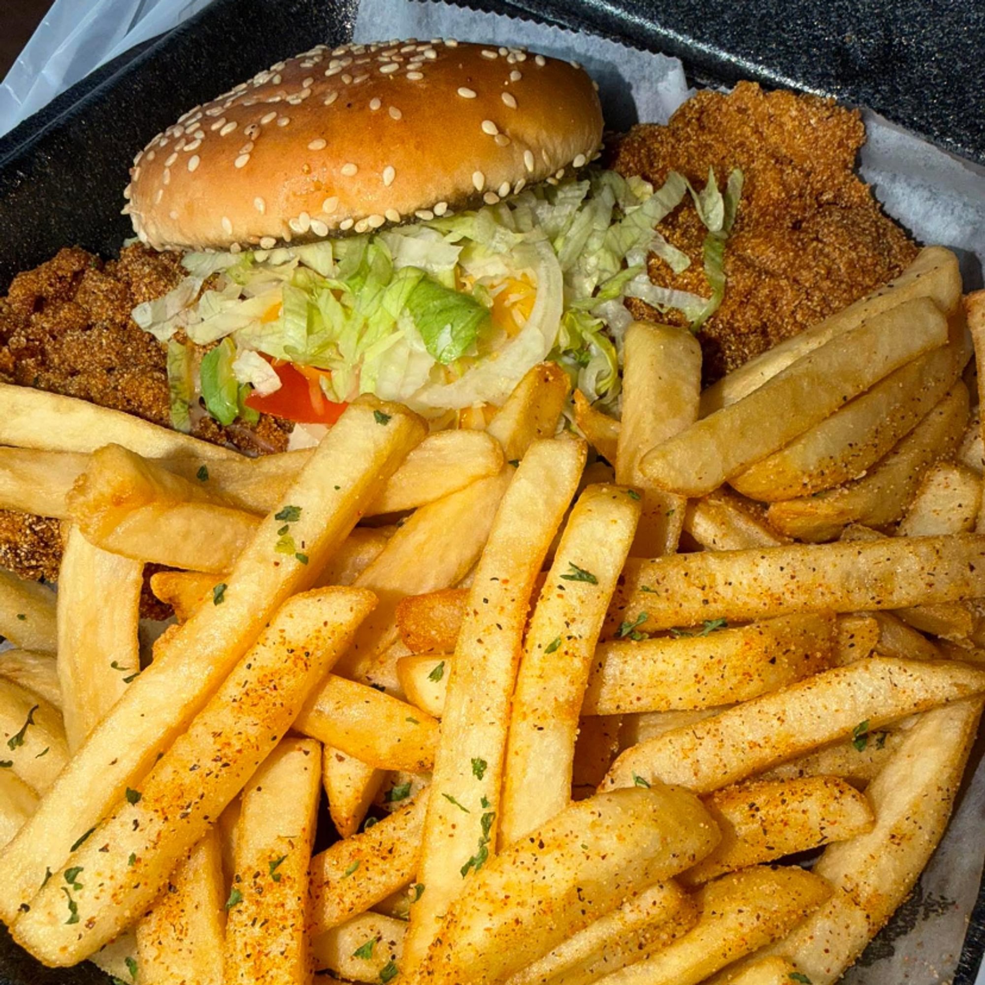 Fish Sandwich and Fries