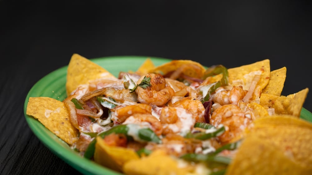 (H) Nachos Fajita Shrimp