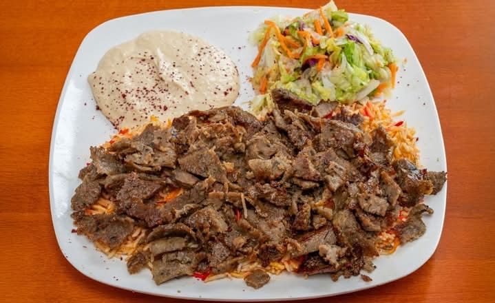 Mix Plate Gyro & Shawarma Over Rice