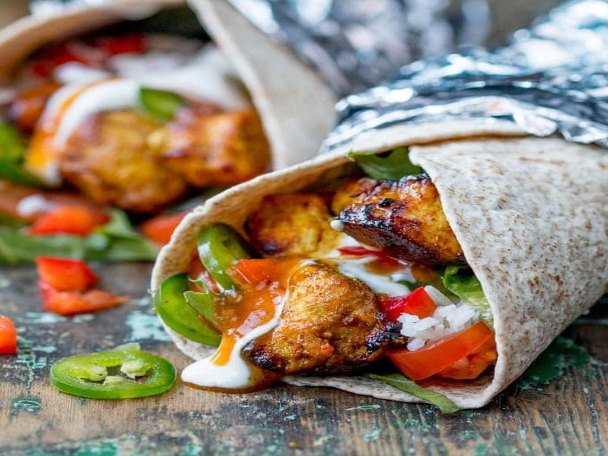 Chicken Tikka Wrap Roll