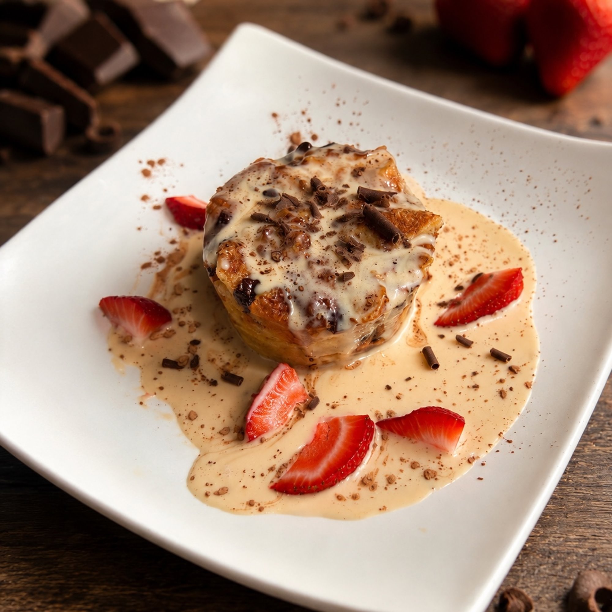 Espresso Mascarpone Bread Pudding