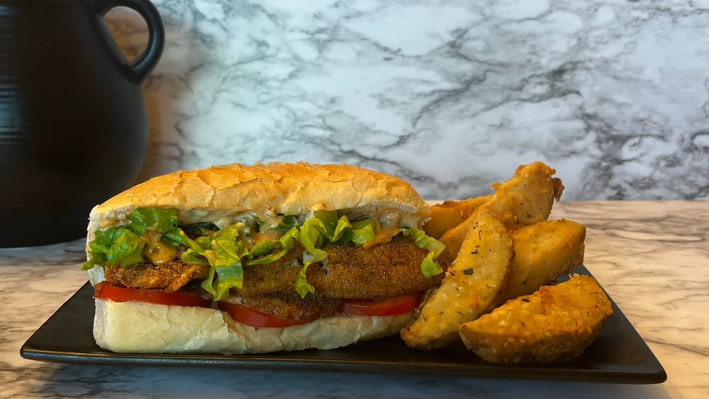 Catfish Po’ Boy w/ Wedges