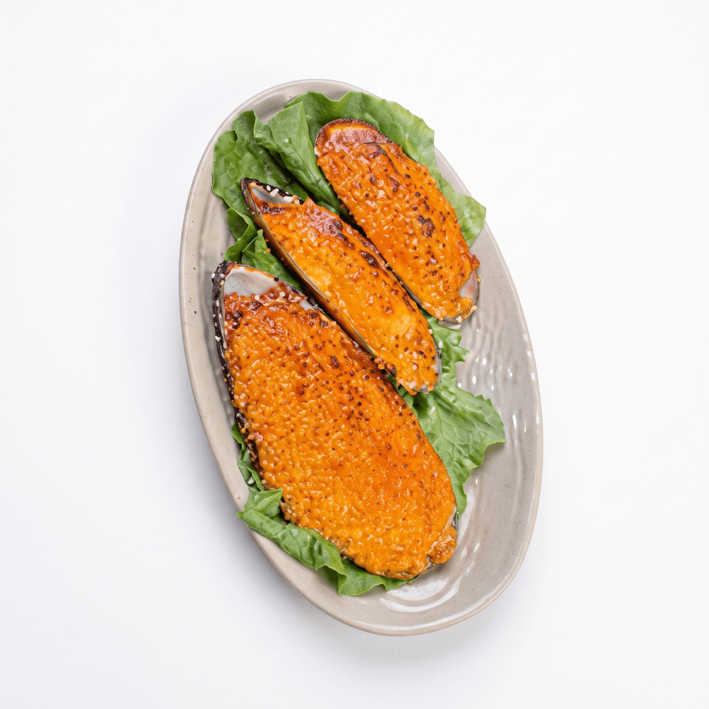 Baked Green Mussels