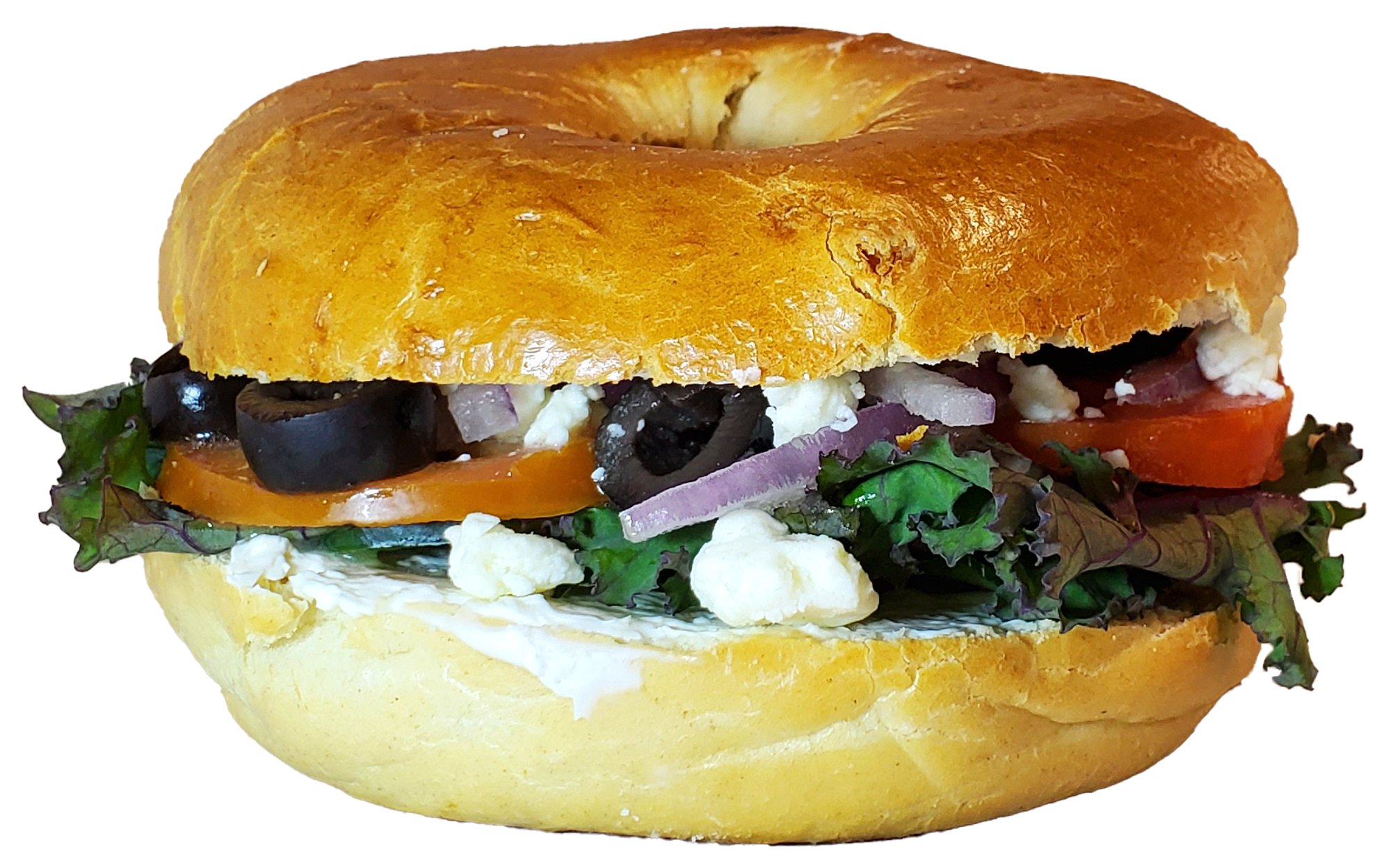 Greek Salad Bagel