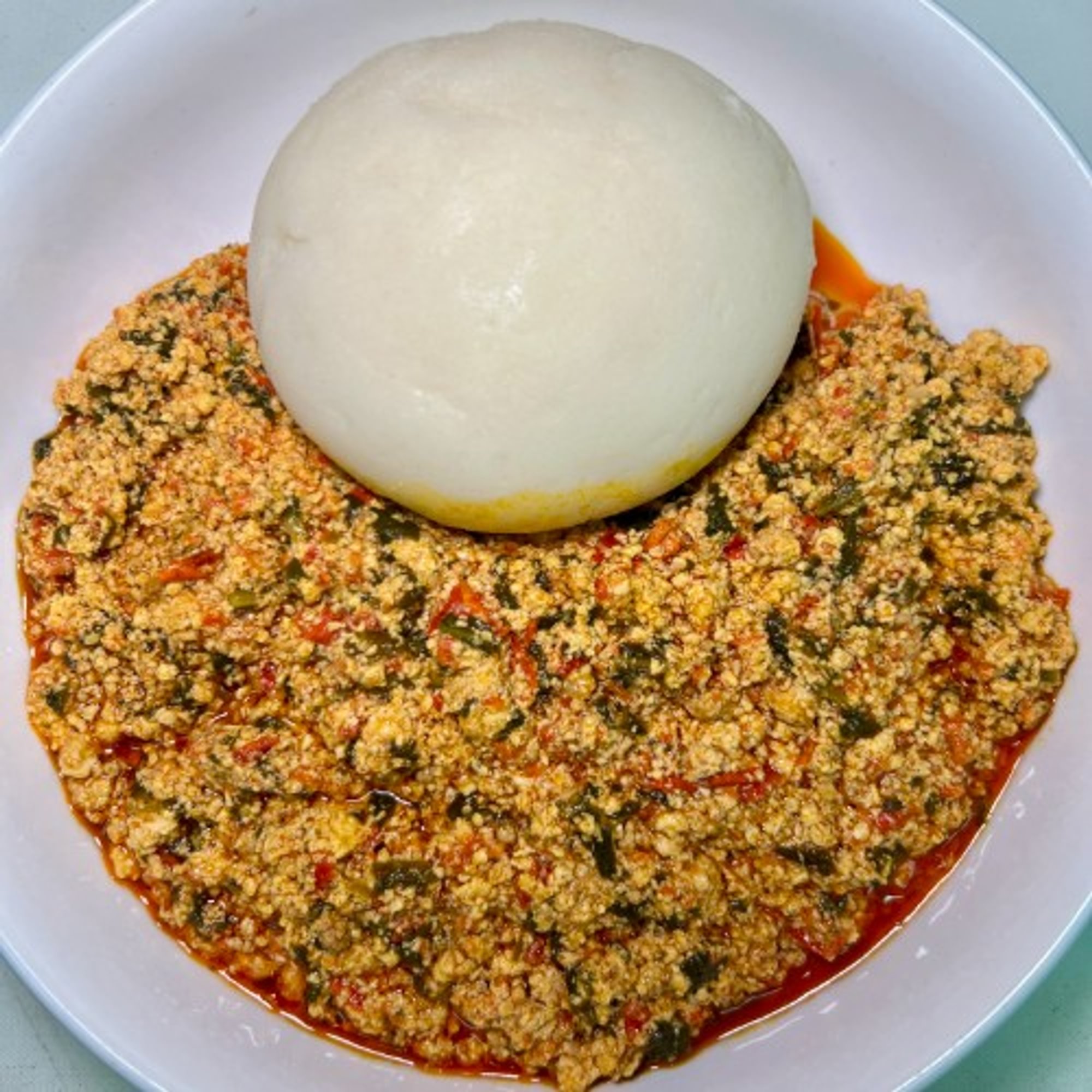 Vegan Egusi and Fufu - V