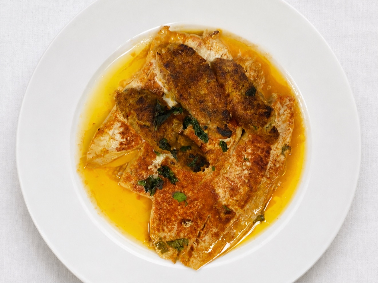 Broil Filet with Crabmeat