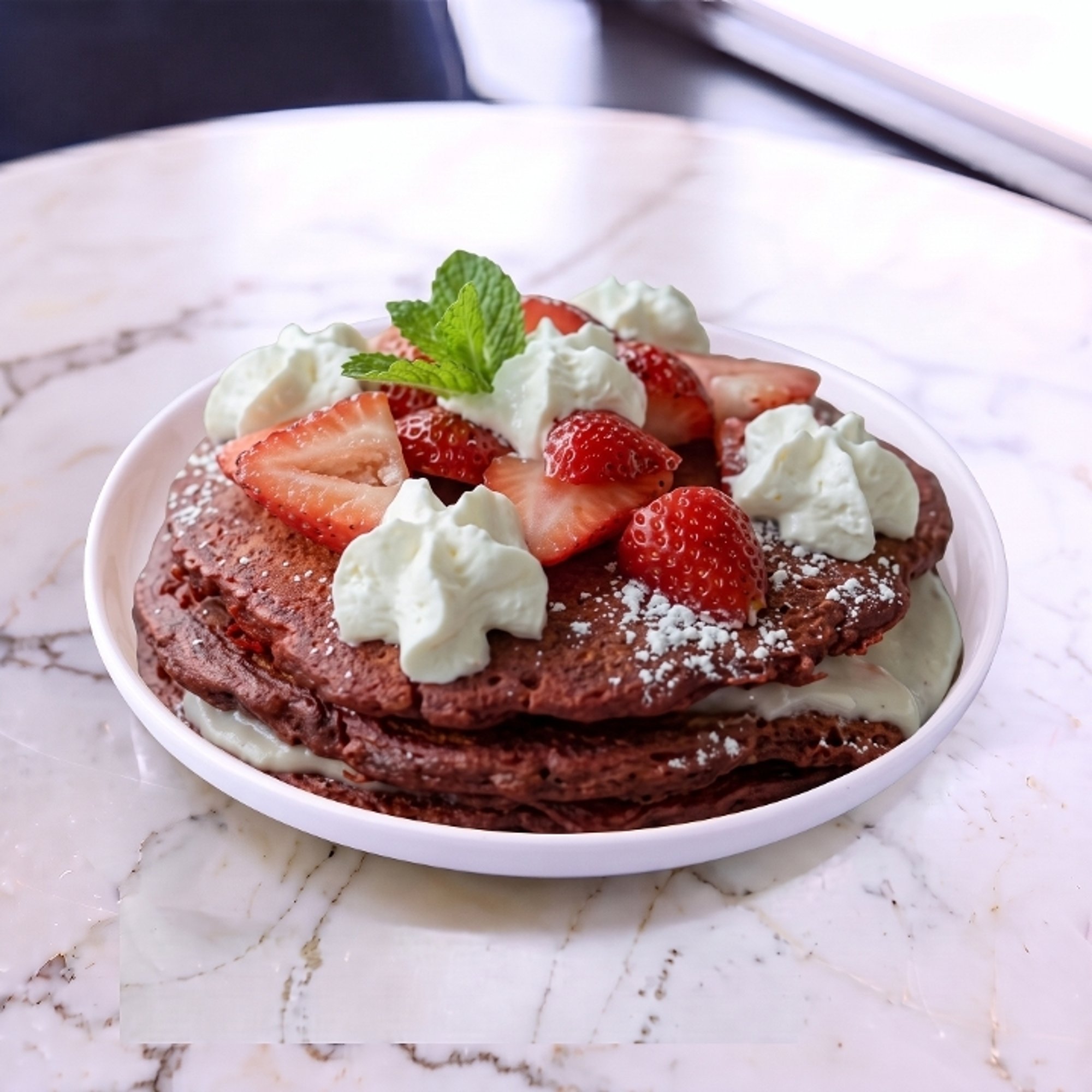 Red Velvet Pancakes