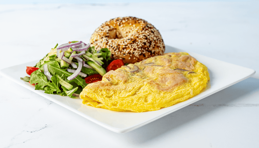Egg, Lox, & Onion Omelette