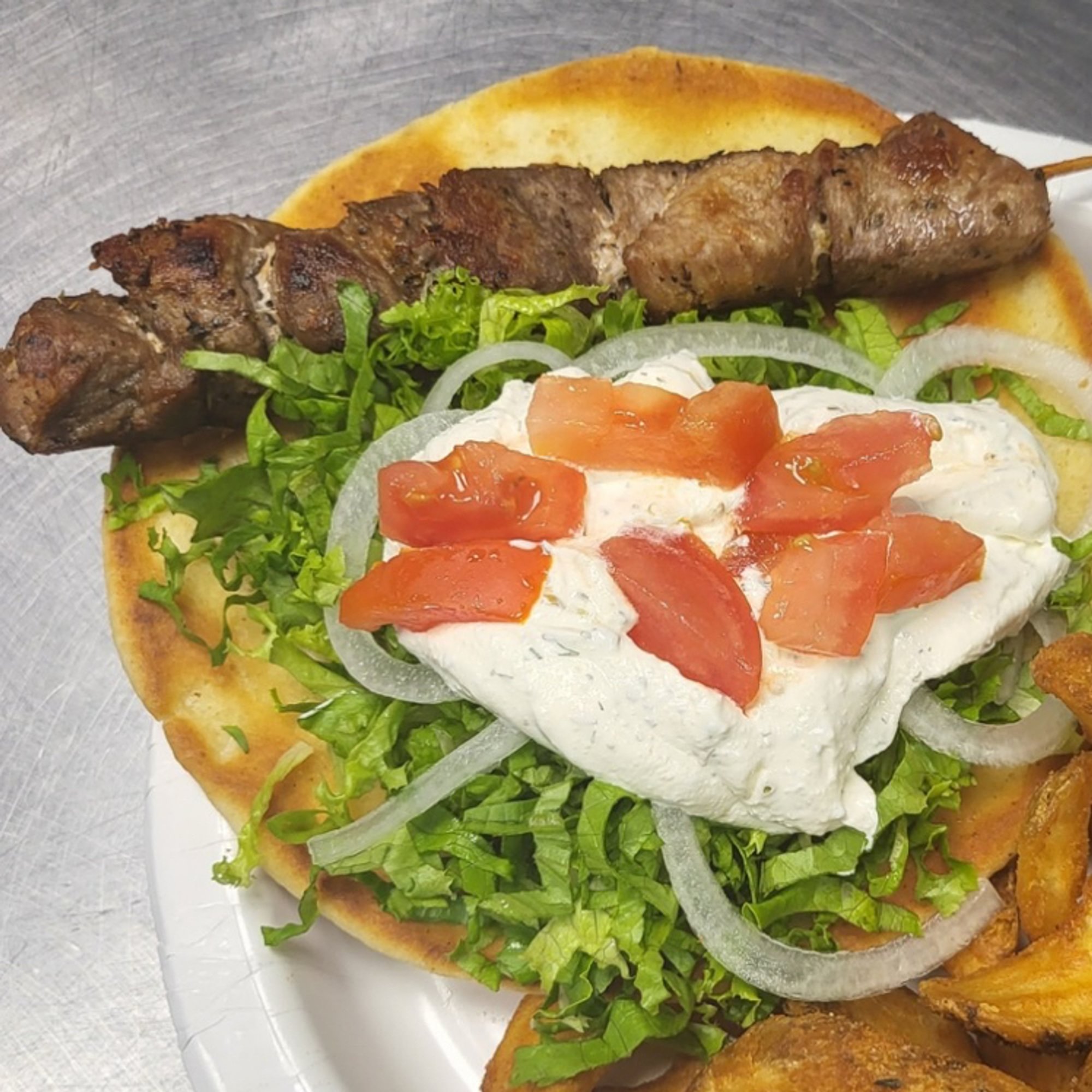 Souflaki on Pita