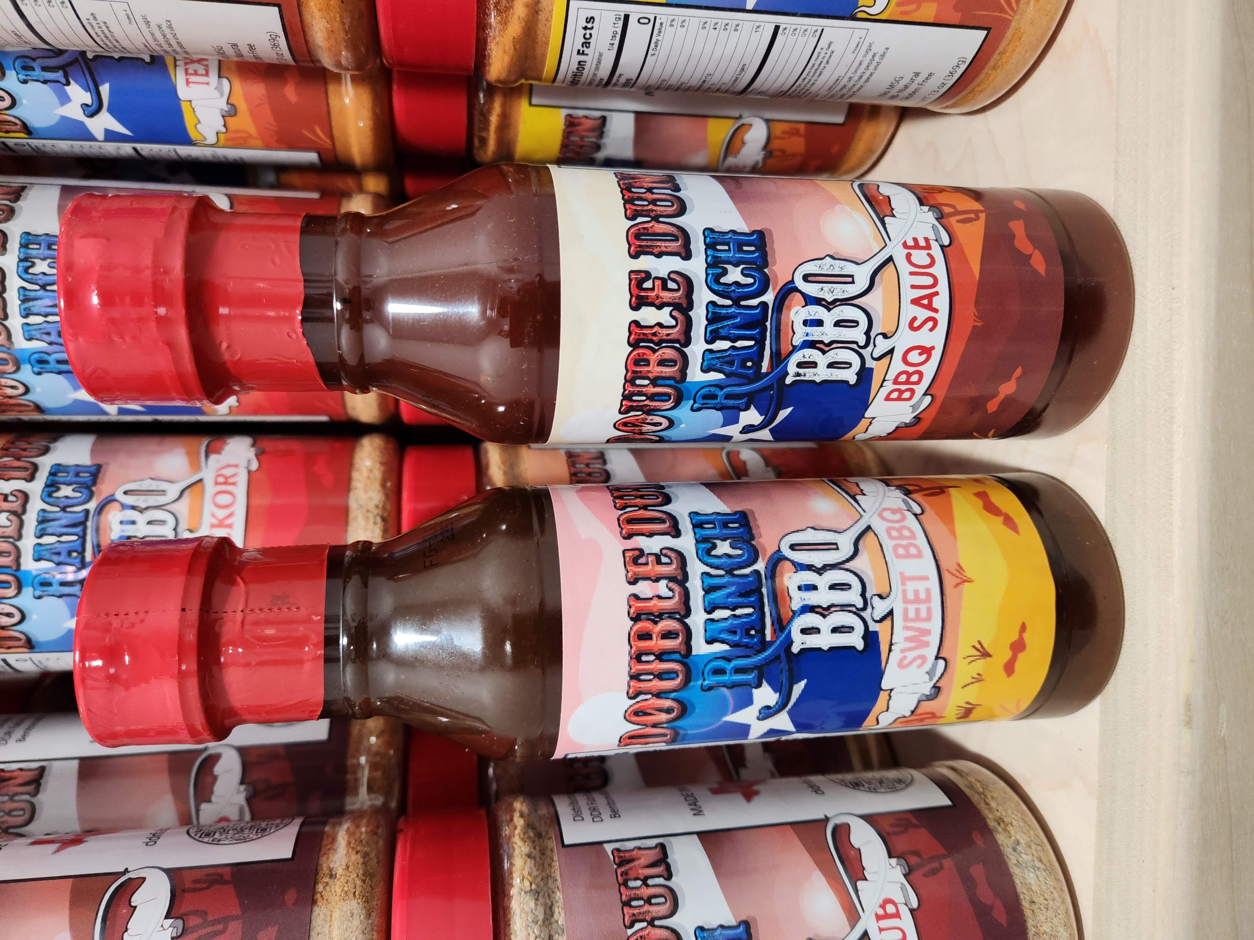 Our own line of Double Dun Ranch BBQ Sweet and Original BBQ Sauce
