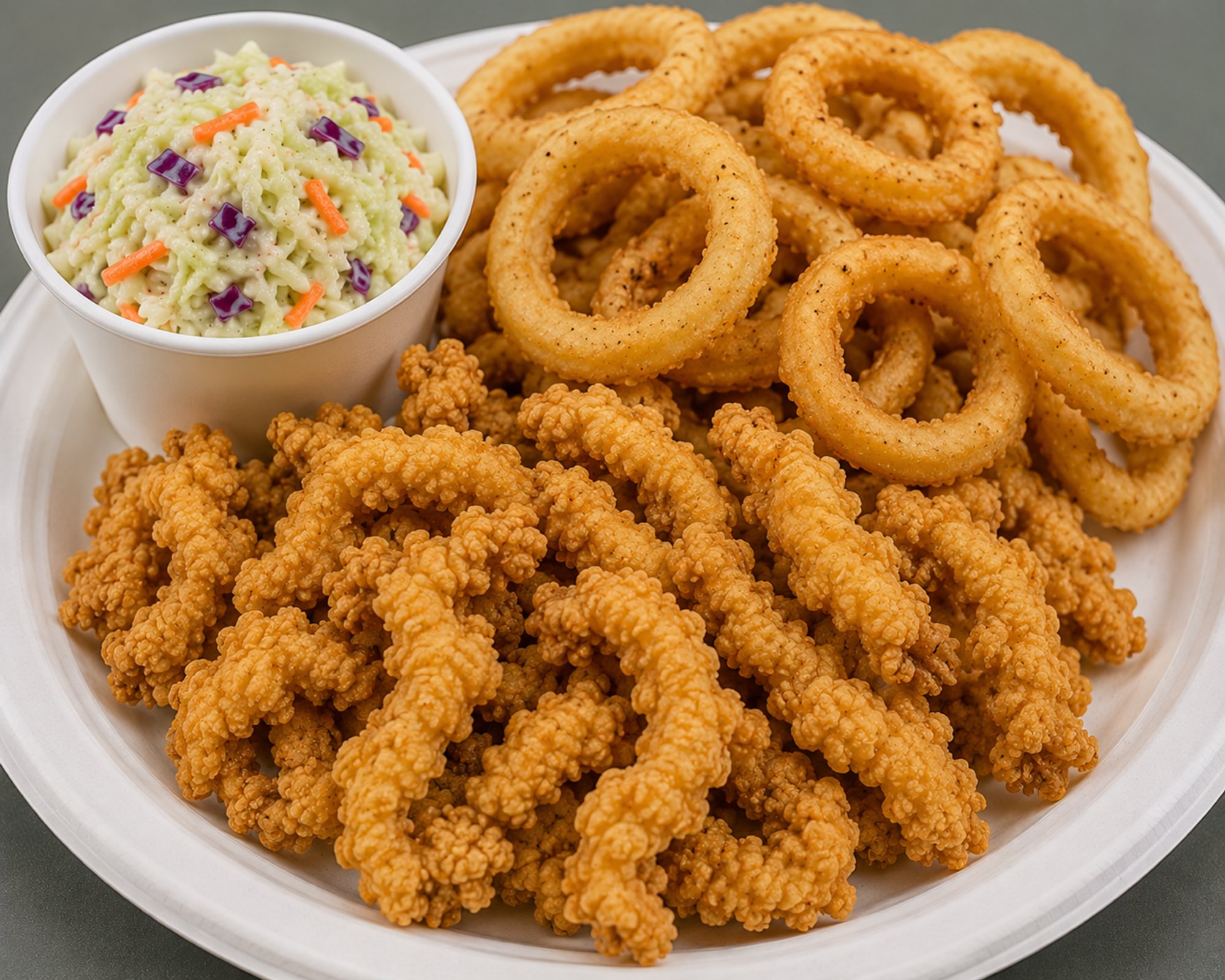 Clam Strips Onion Dinner