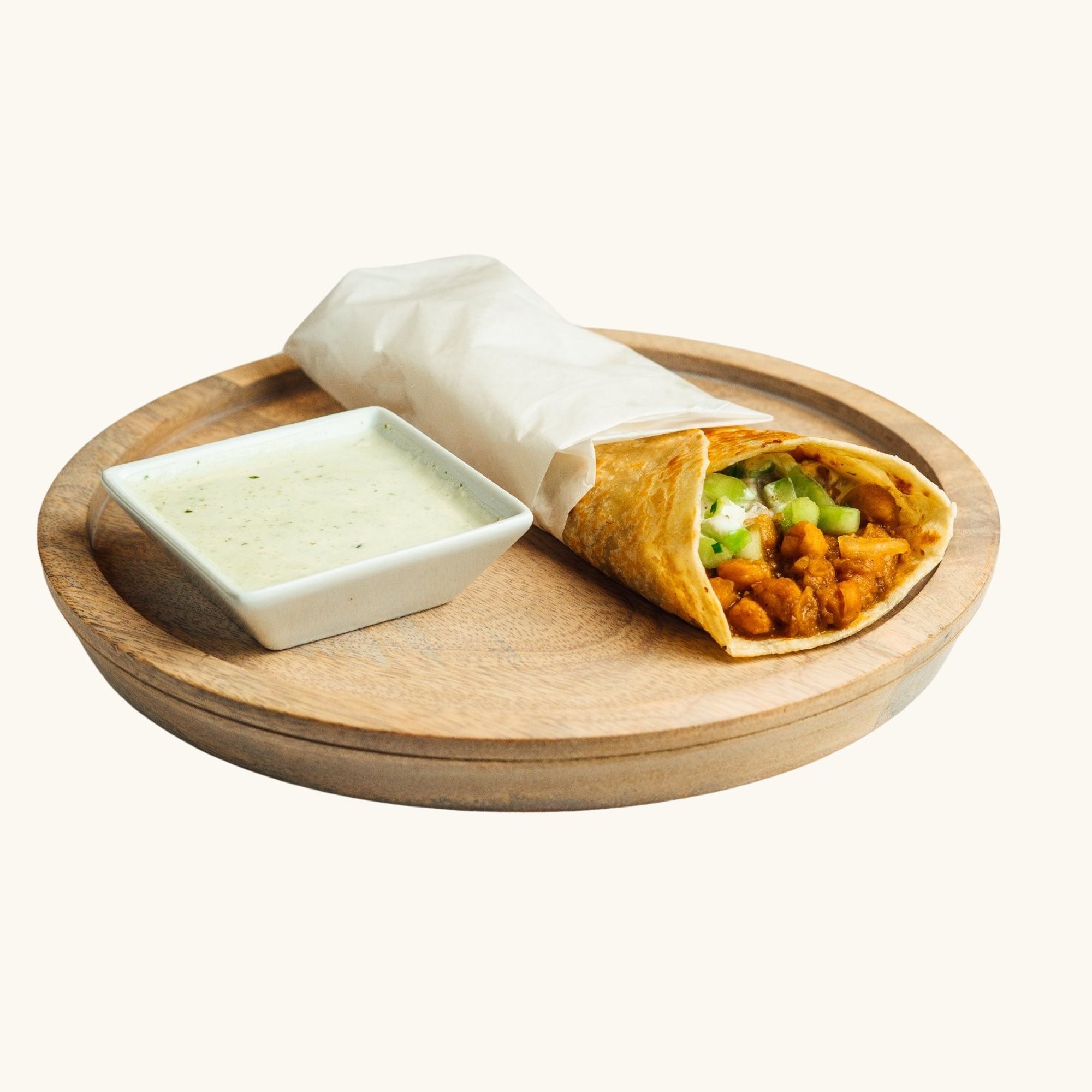 Chickpea Masala Kati Roll