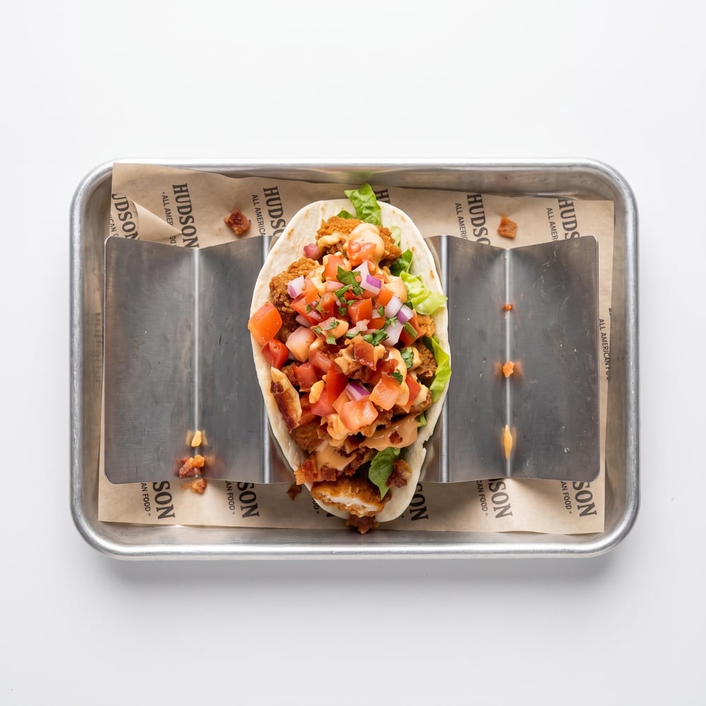 Fried Chicken BLT Tacos