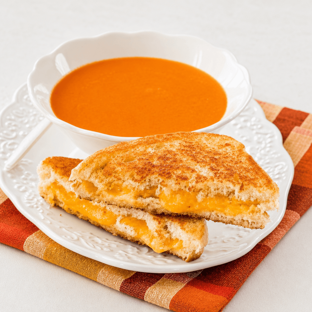 3 Cheese Grilled Cheese And Soup