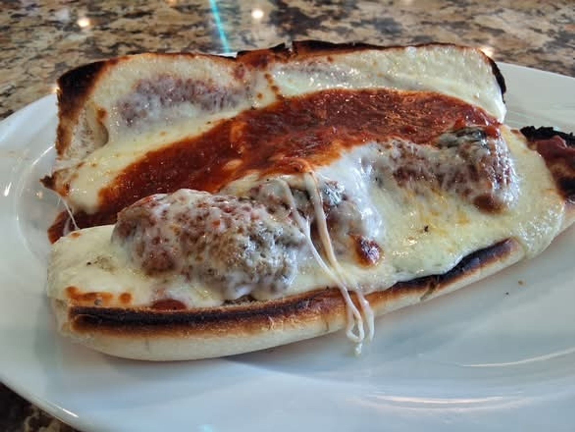Meatball Parmigiana Sandwich