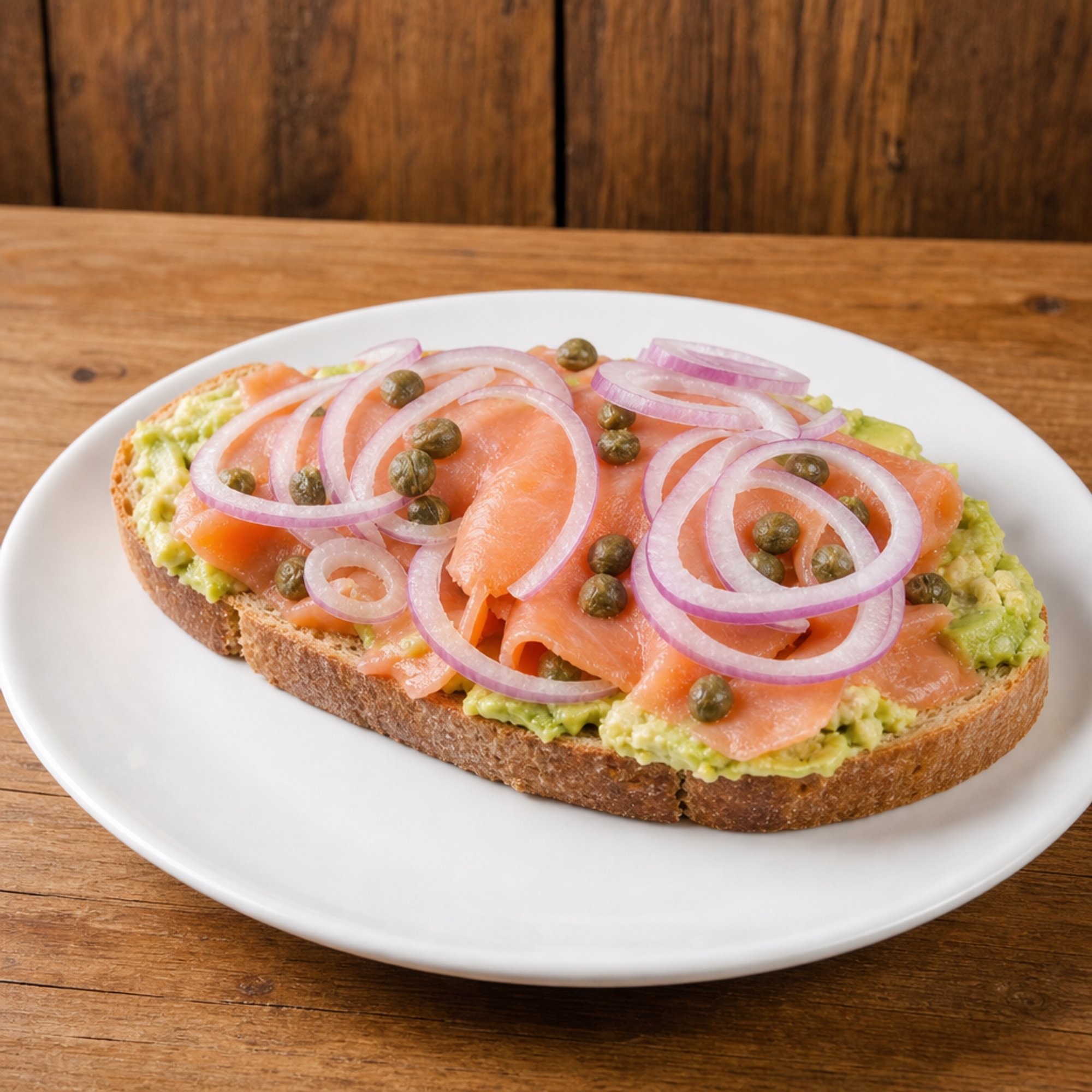 #15 Avocado Toast with Smoked Salmon