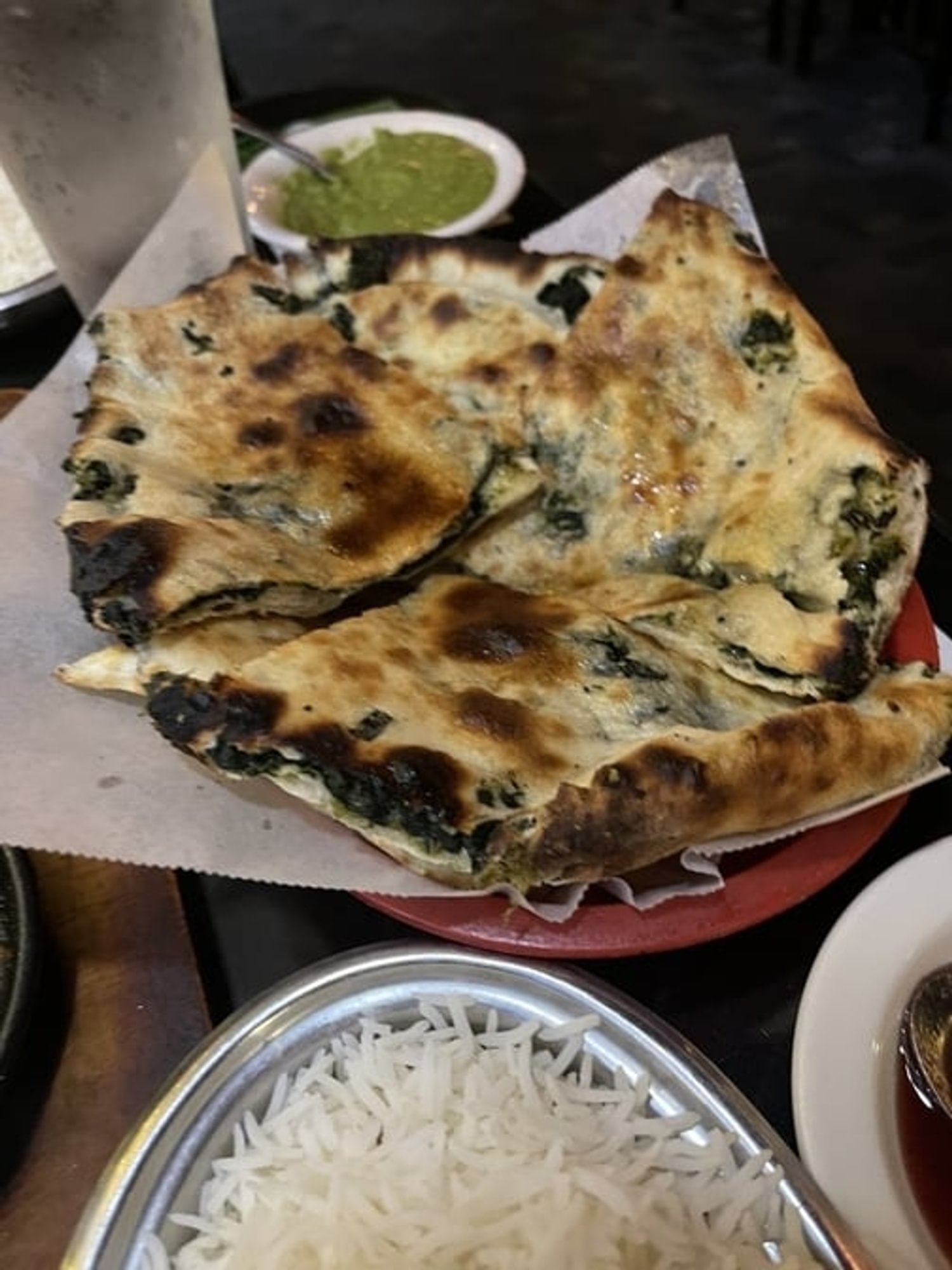 Spinach Naan