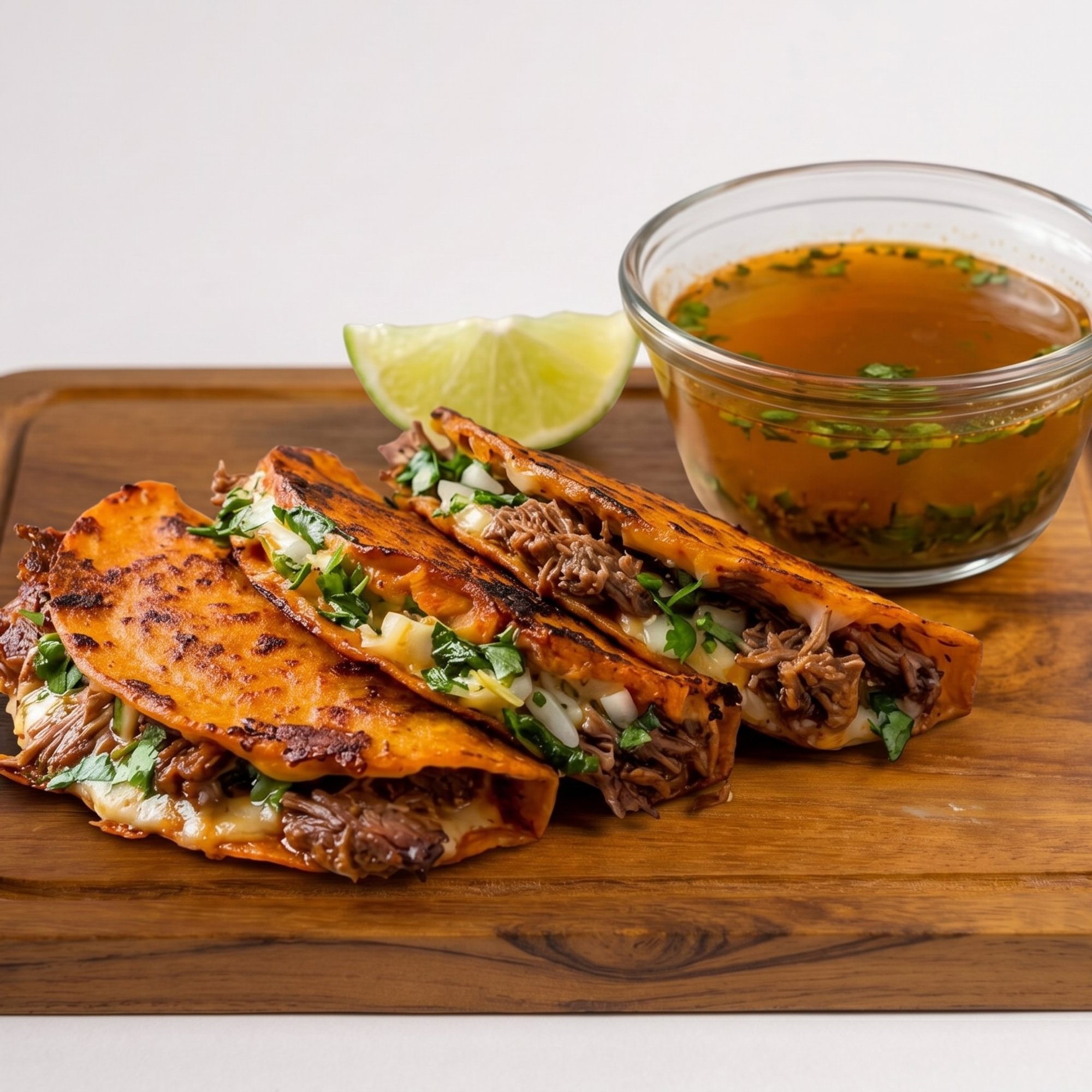 3-Cheese Birria Tacos / 3-Tacos Quesabirria