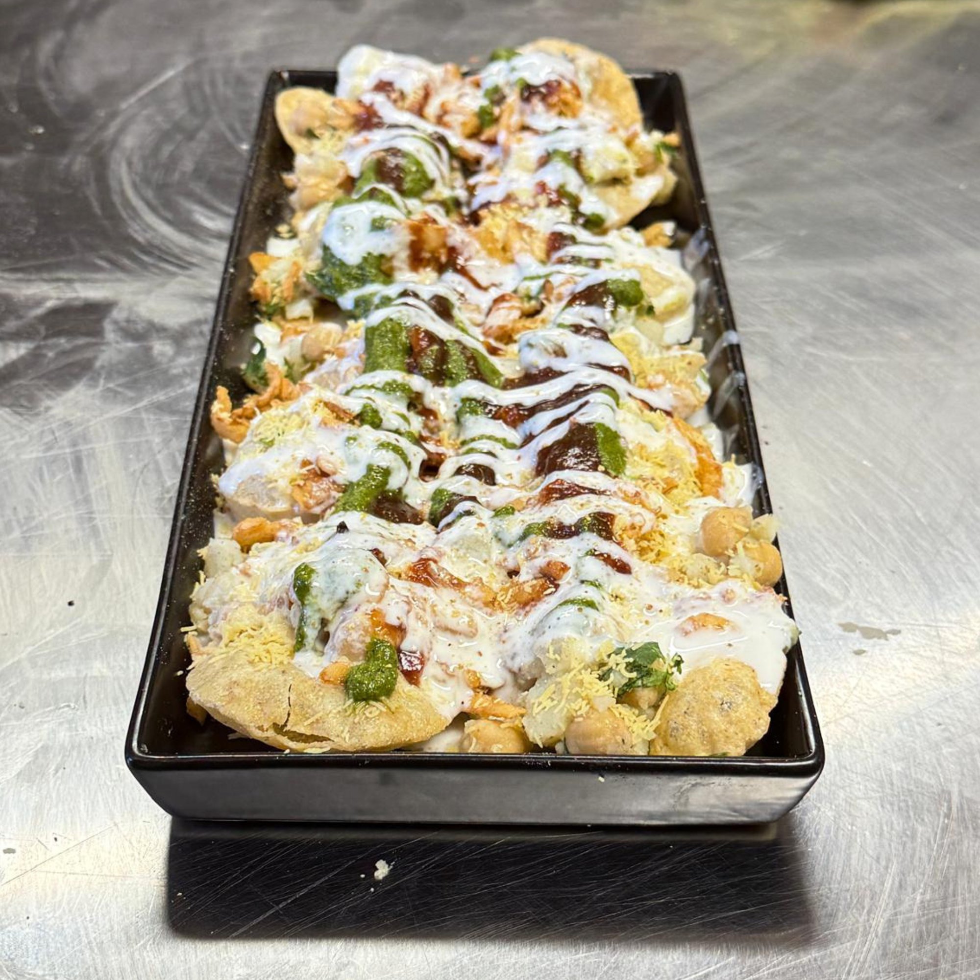 Mumbai Dahi Puri Chaat — Crispy Indian Street Food with Yogurt & Chutneys