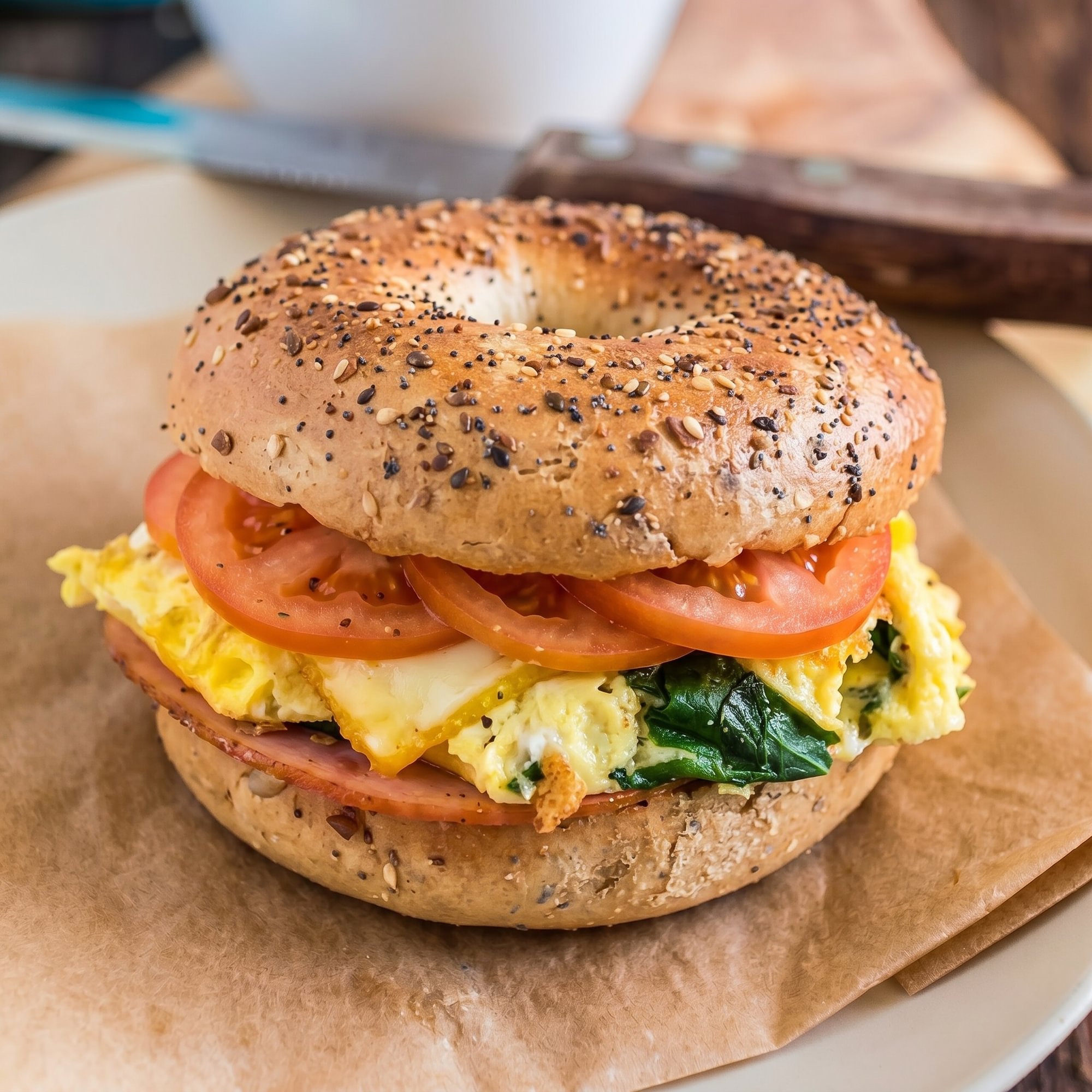 Egg Special Bagel