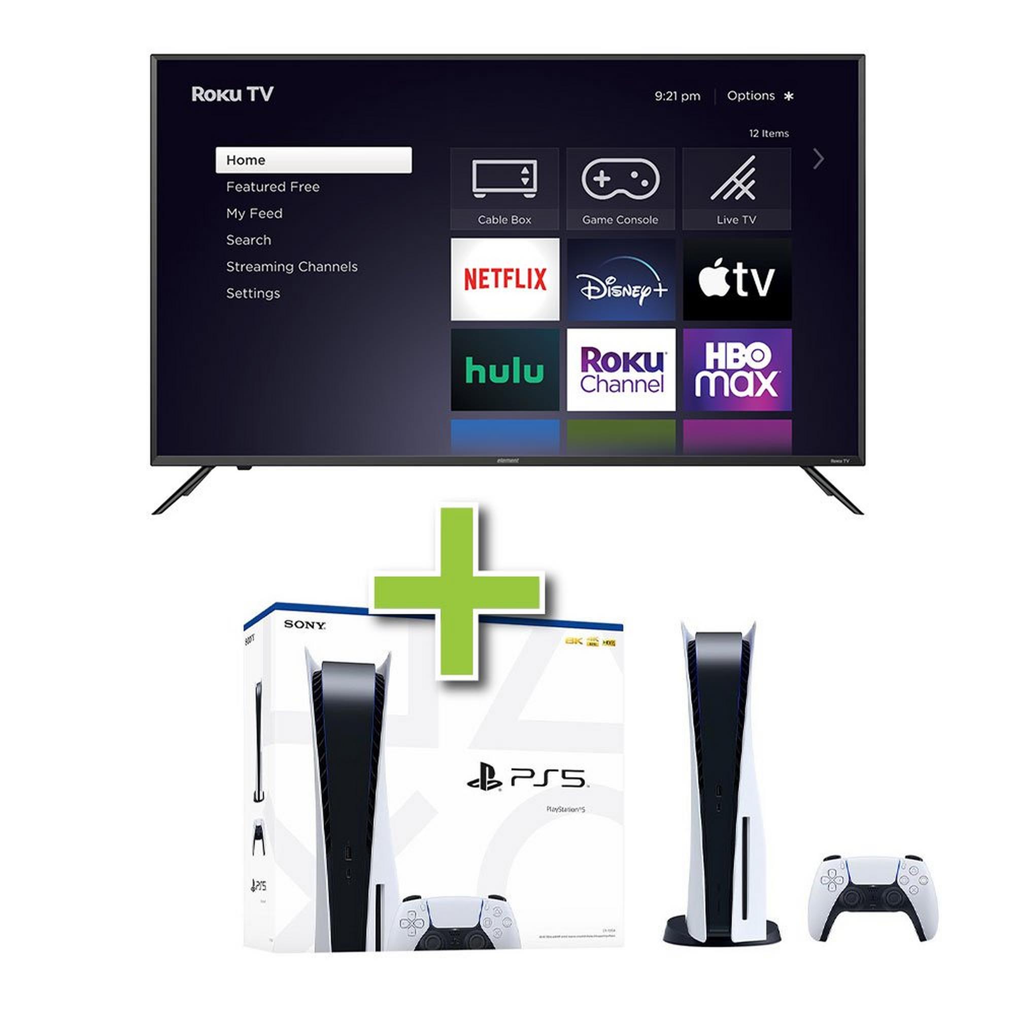 50" Element TV w/ 4K Ultra HD Resolution & PlayStation 5