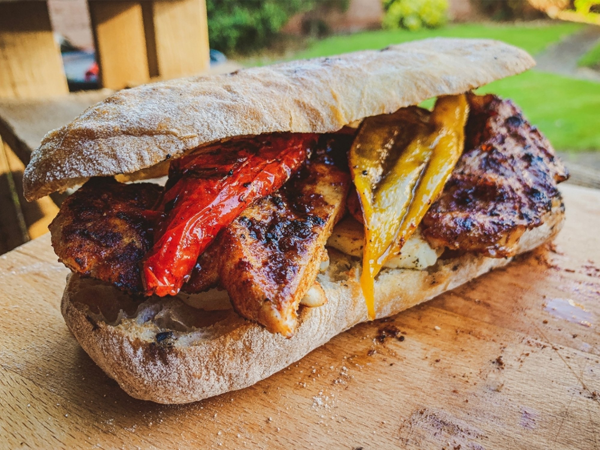 Veal and Peppers Sandwich