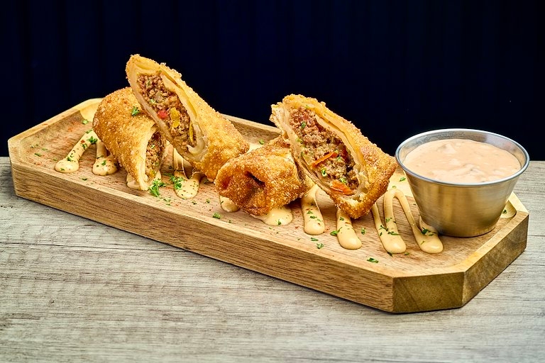 Cheeseburger Eggrolls