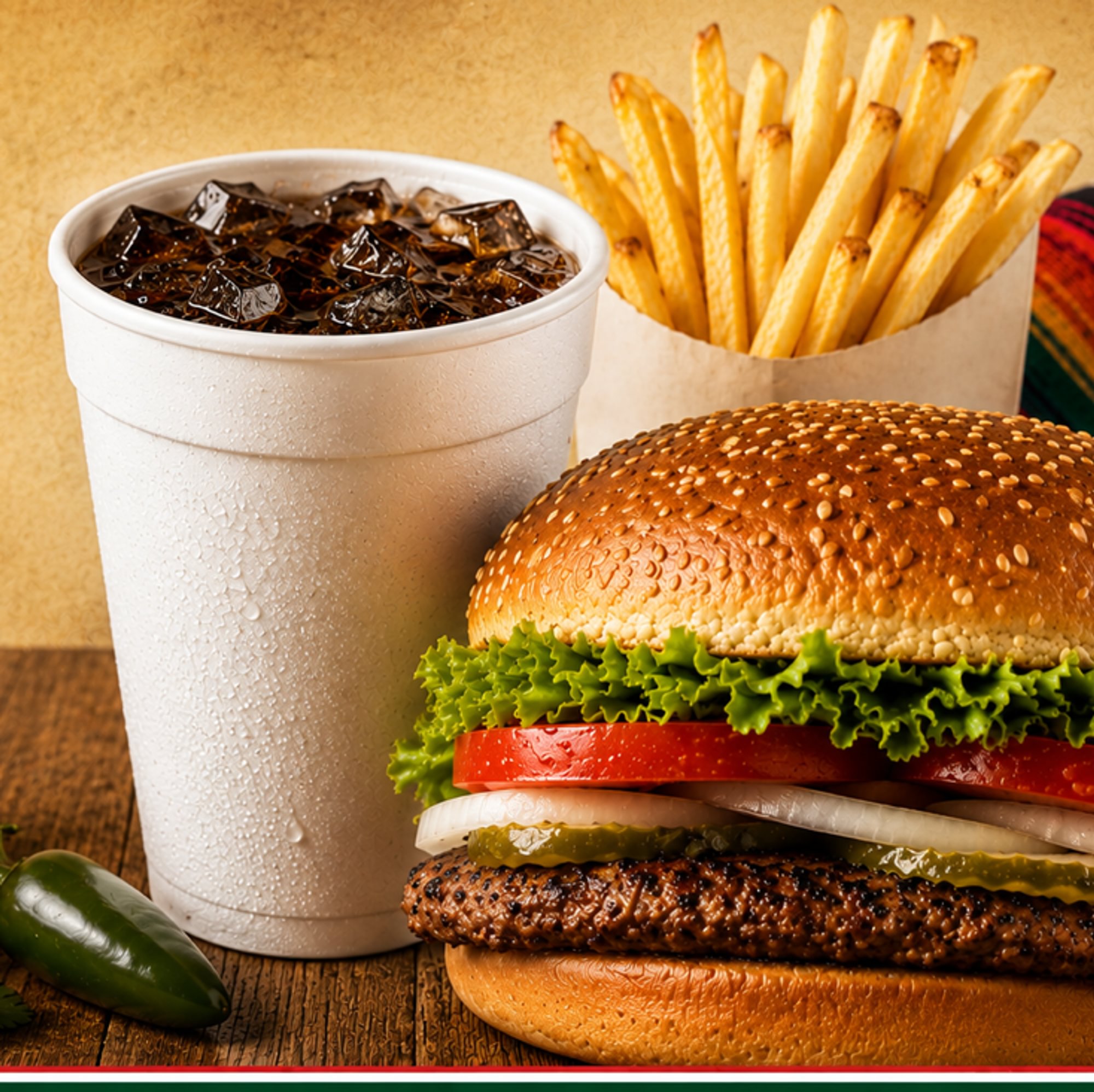 Cheese Burger Combo