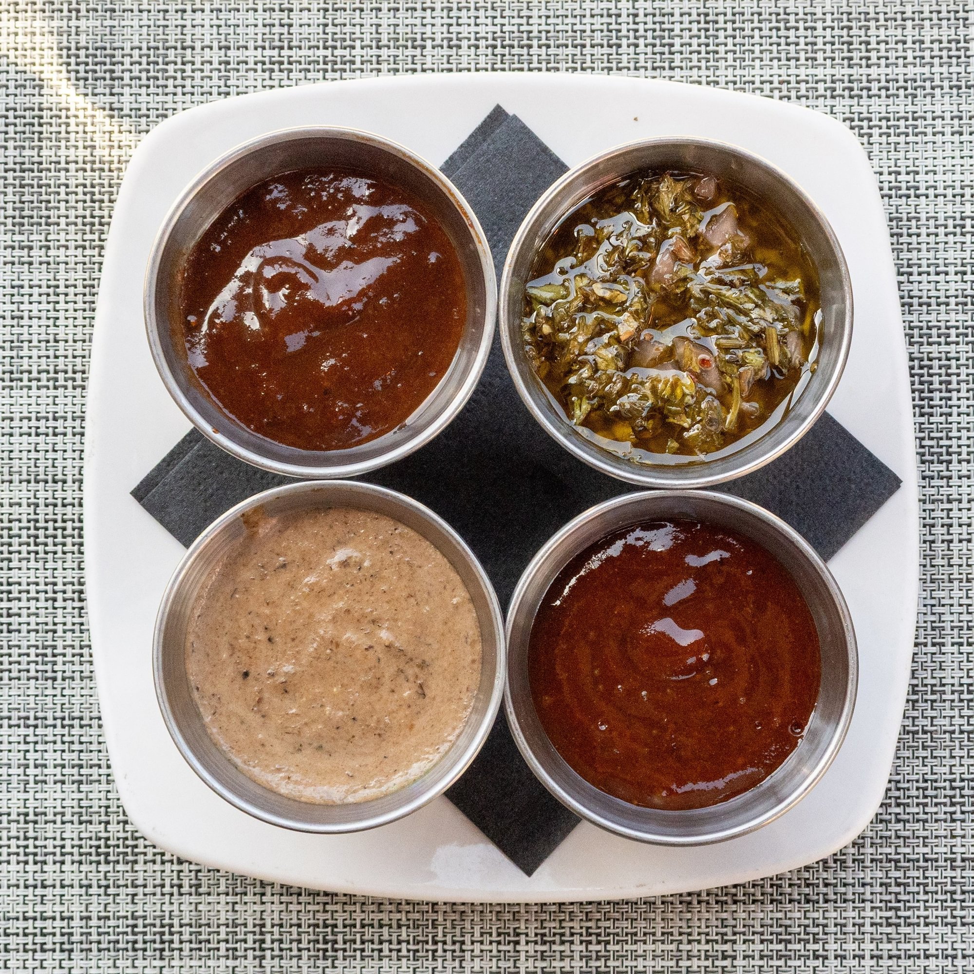 Steak sauce sampler