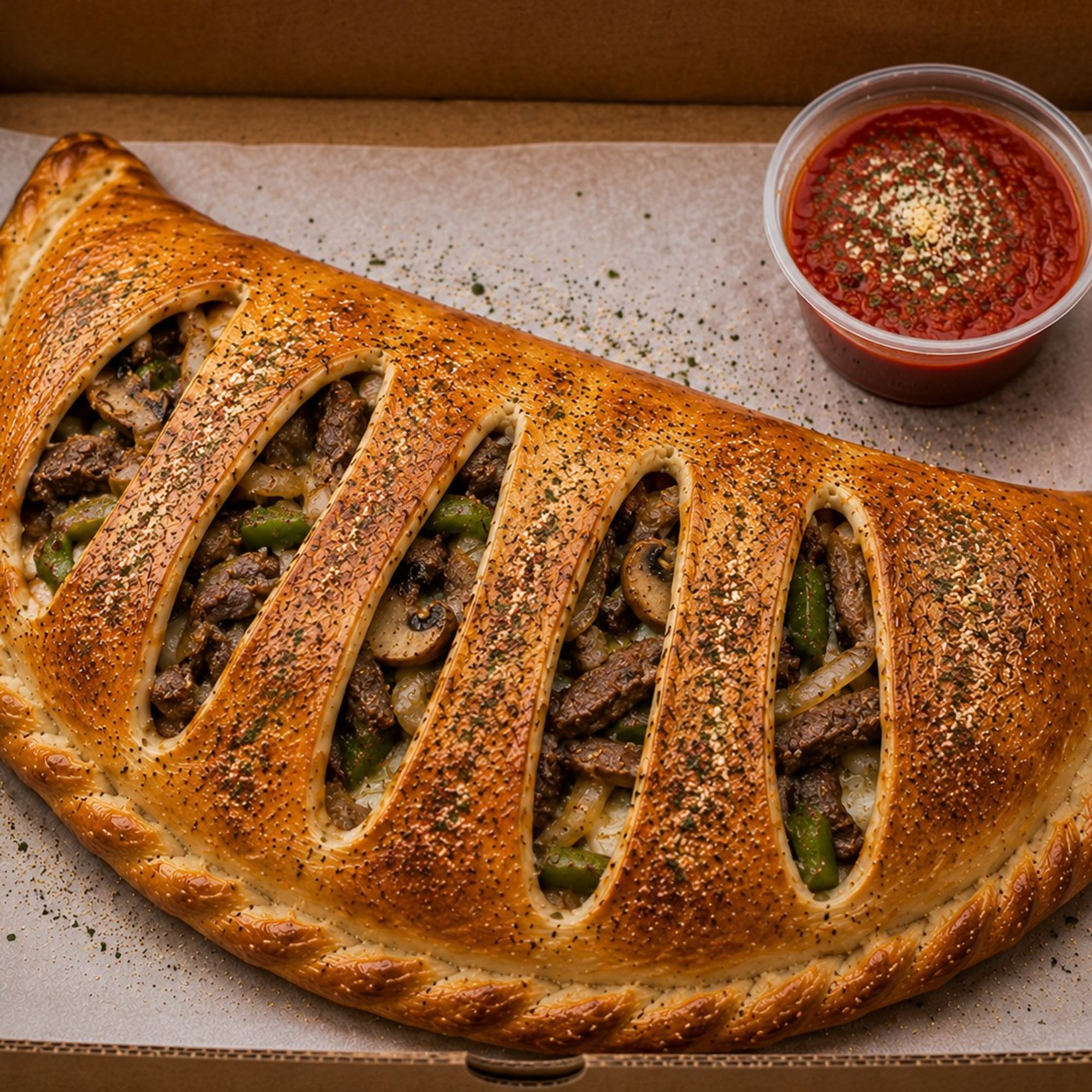 Italian Style Steak Stromboli