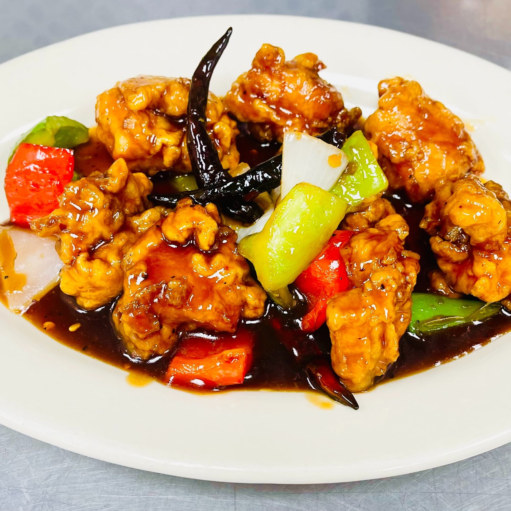 Crispy Chicken with Dried Chili