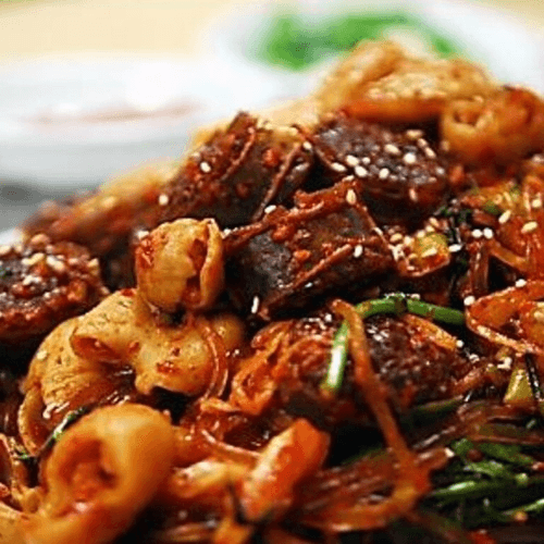 Soon Dae & Gop Chang (순대곱창볶음)
