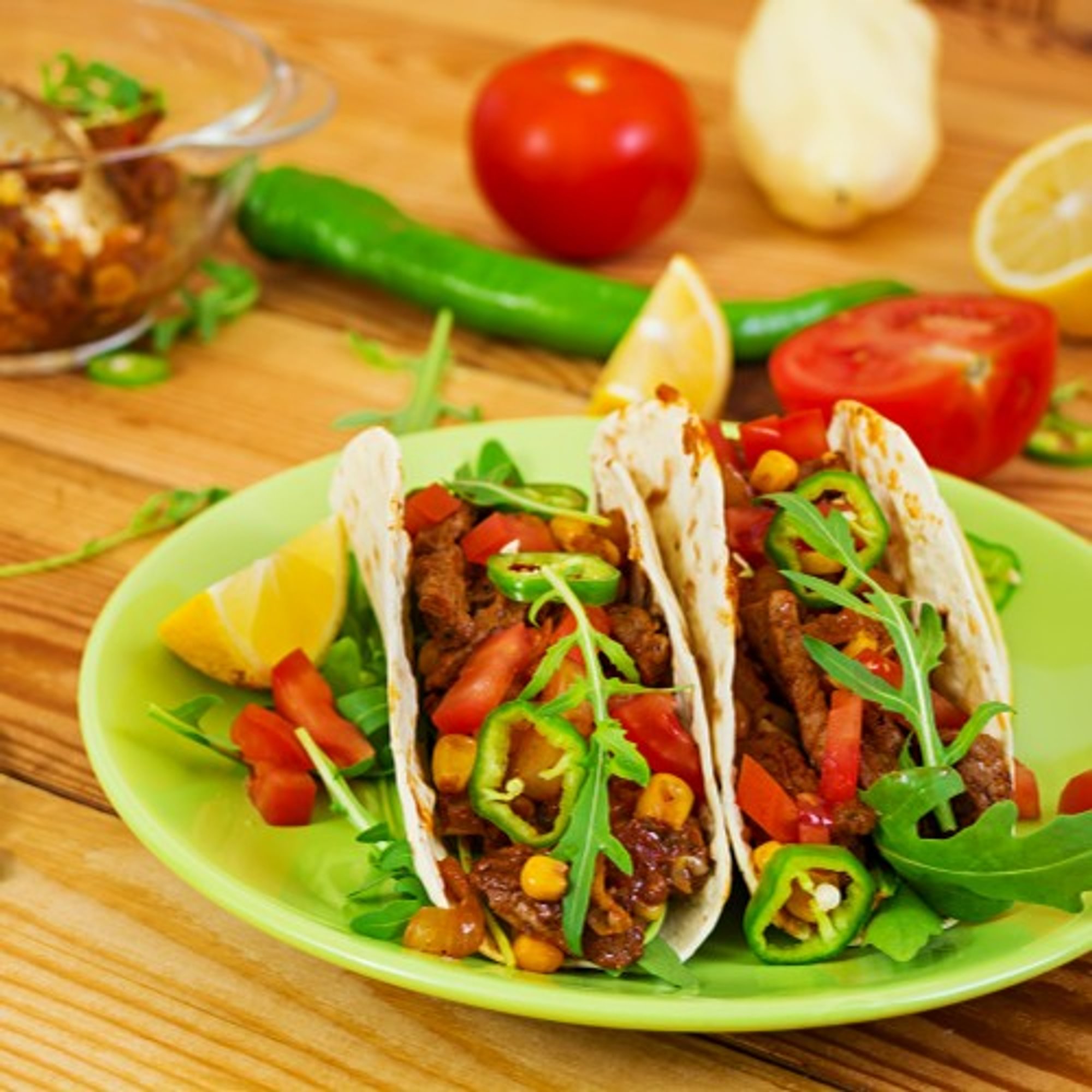 Beef Tacos Plate