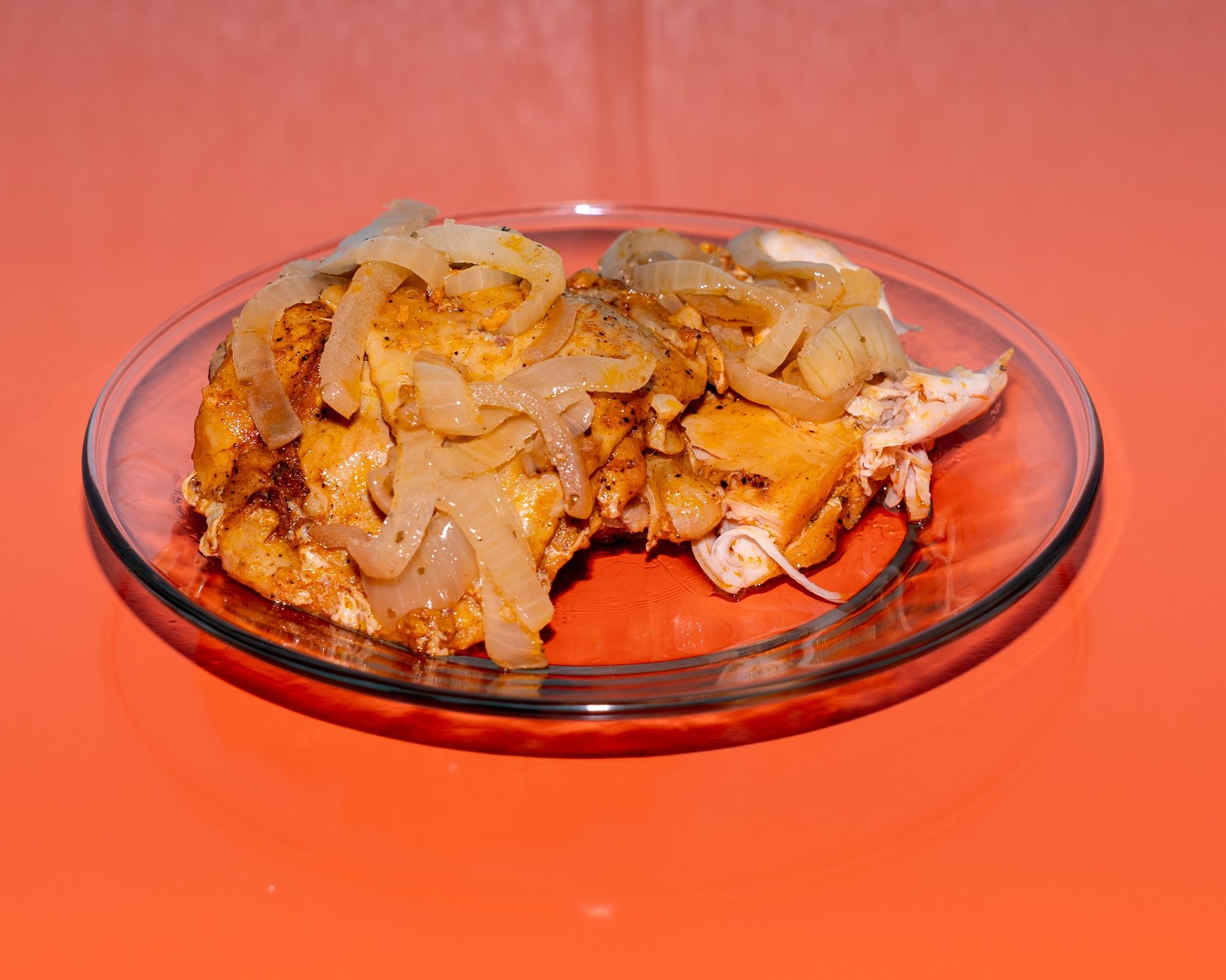 Pollo Encebollado (Baked Chicken & Sautéed Onions)