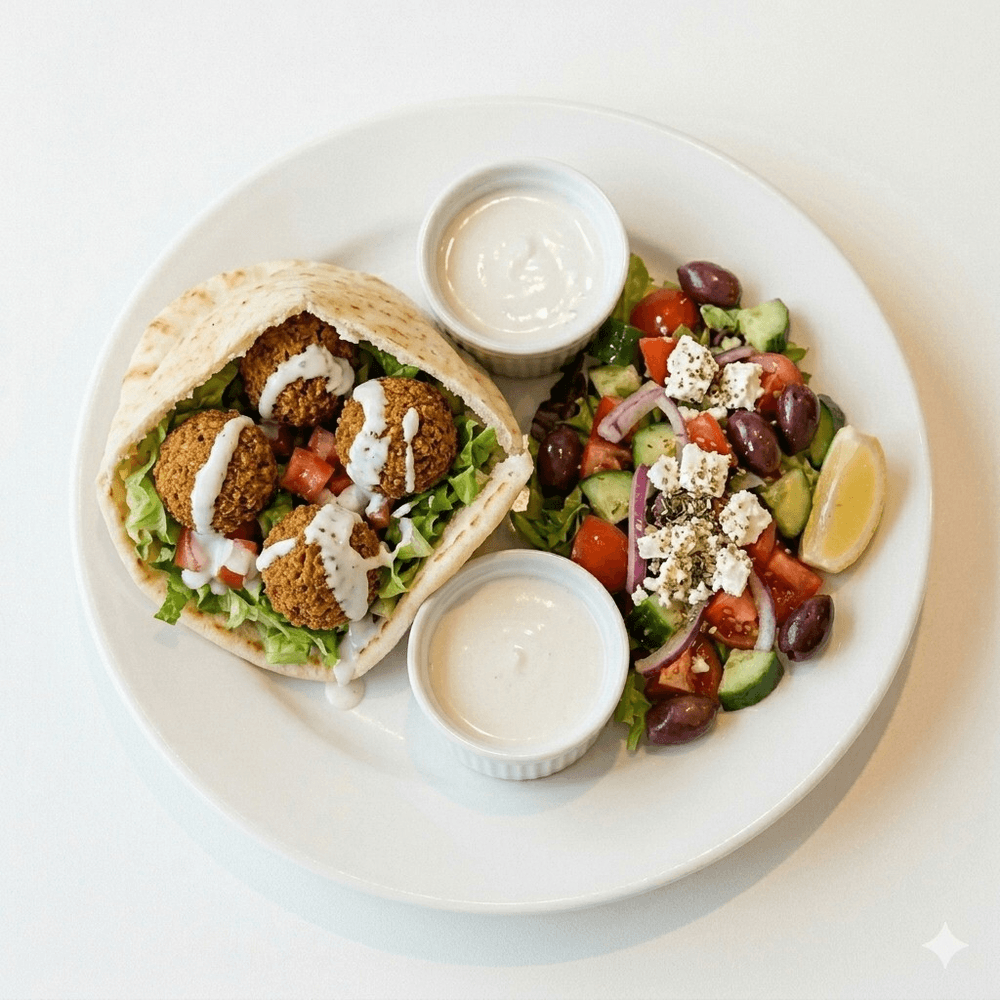Falafel on Pita