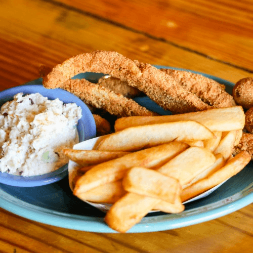 1 Piece Fish Filet Plate	