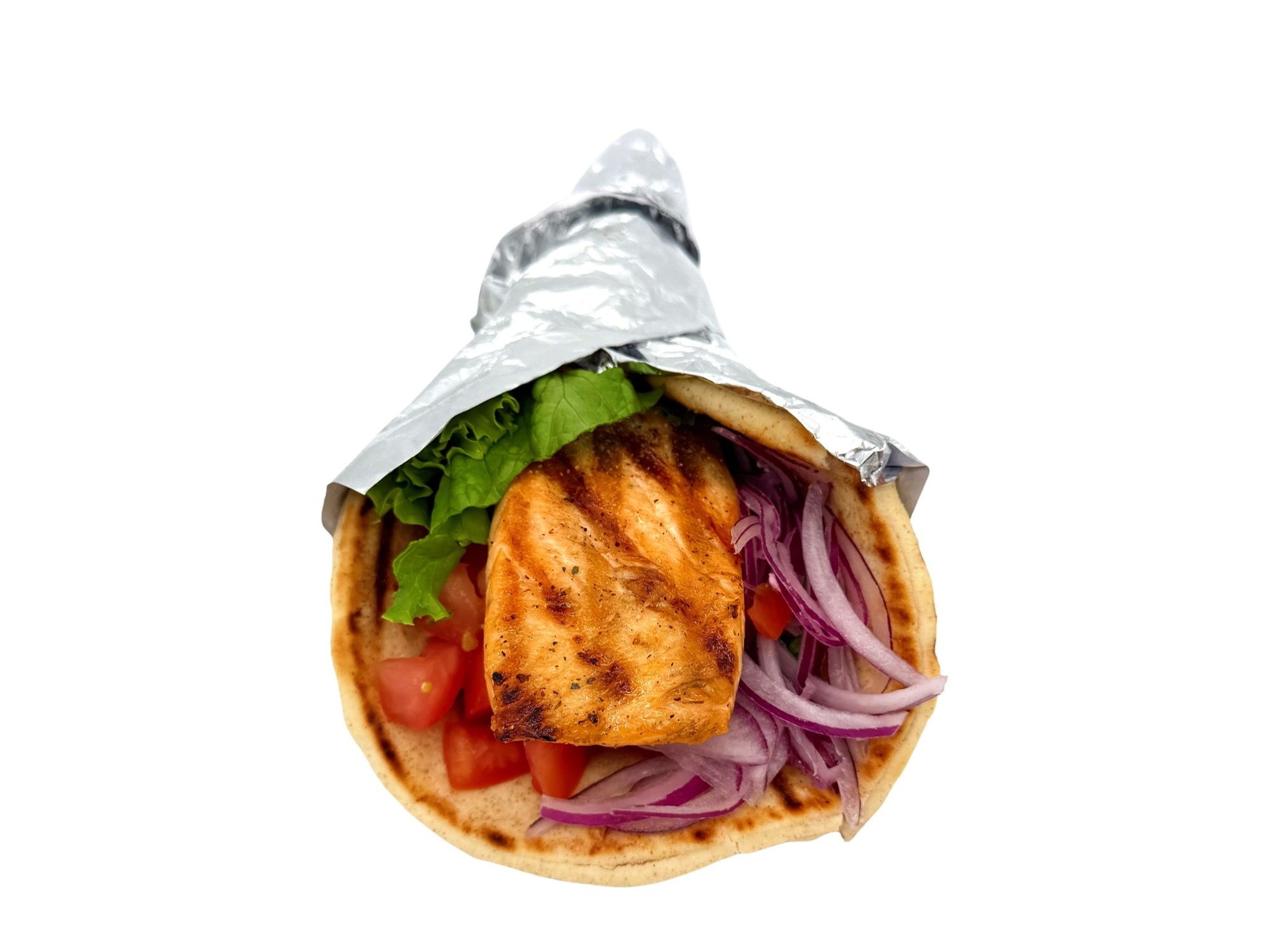 Salmon Pita Sandwich