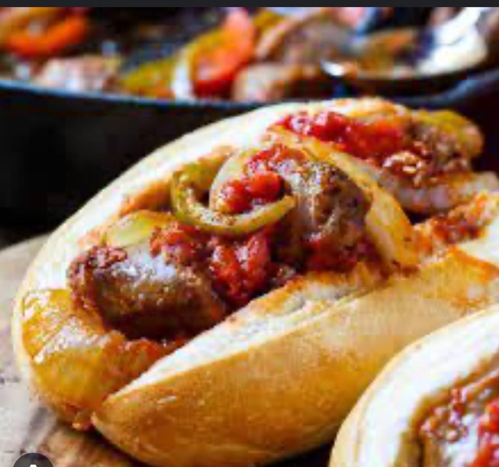Sausage, Pepper & Onion Parmigiana Sub