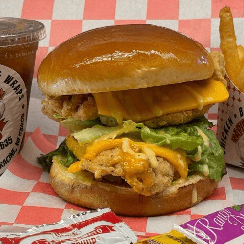Double-Decker Chicken Sandwich Meal